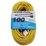 25' 12/3 Yellow Extension Cord