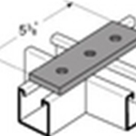 3-Hole Flat Splice Plate Galvanized