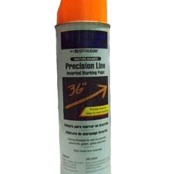 Fluorescent Orange Inverted Marking Paint 16oz. Rustoleum Industrial Choice Water Based